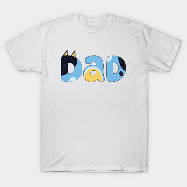 Bluey Dad - Mate! T-Shirt by Peebs